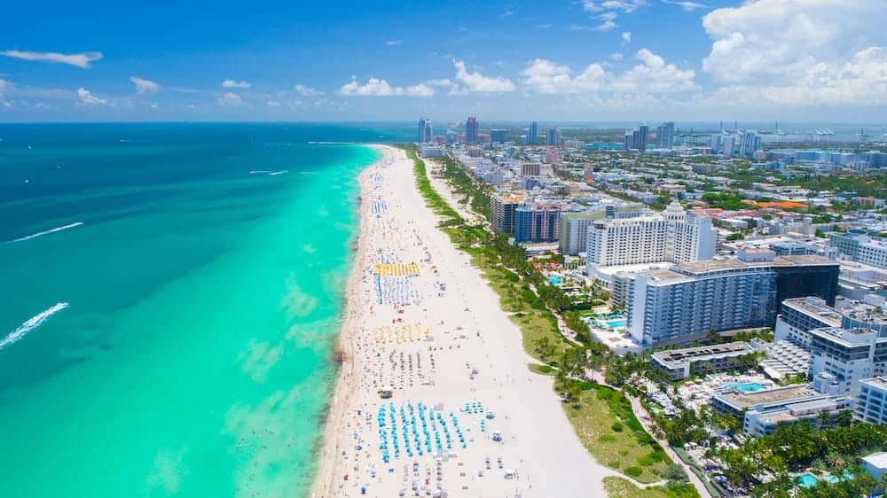 Miami coastline with hotels on the beach | Florida Timeshare Cancellation