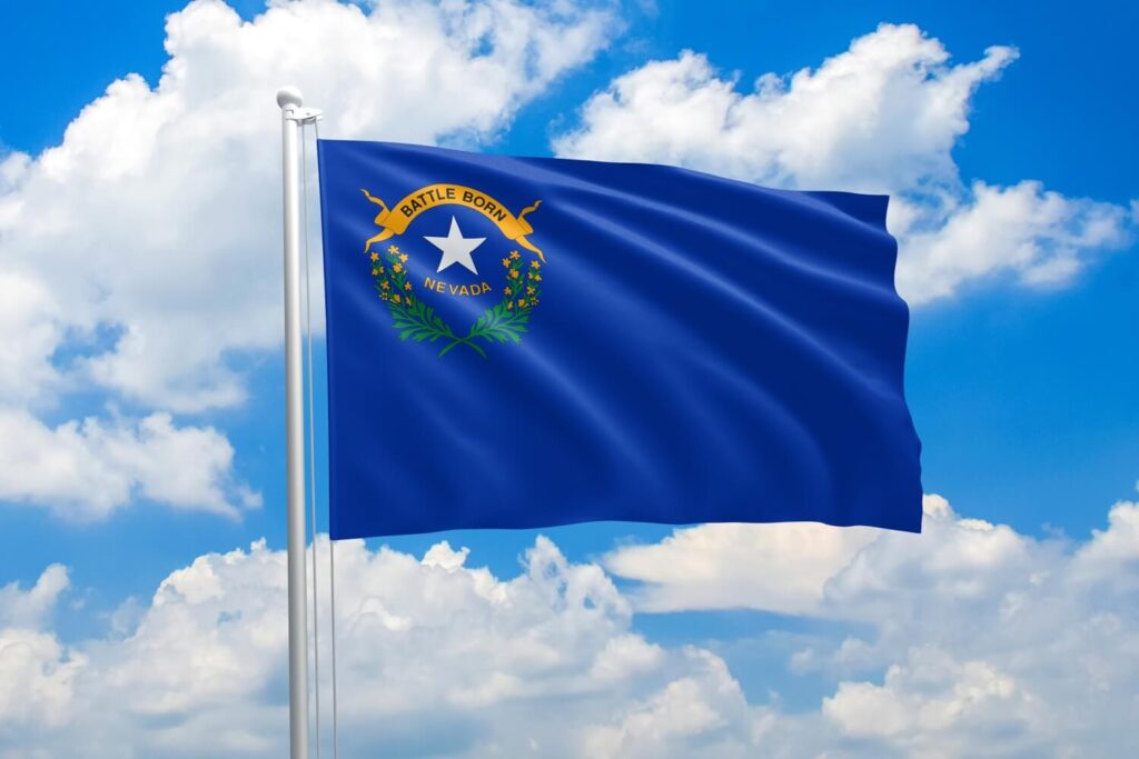 State flag waving in the wind | Nevada timeshare cancellation