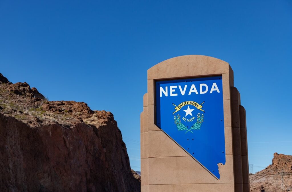 State sign next to a mountain | Nevada timeshare cancellation