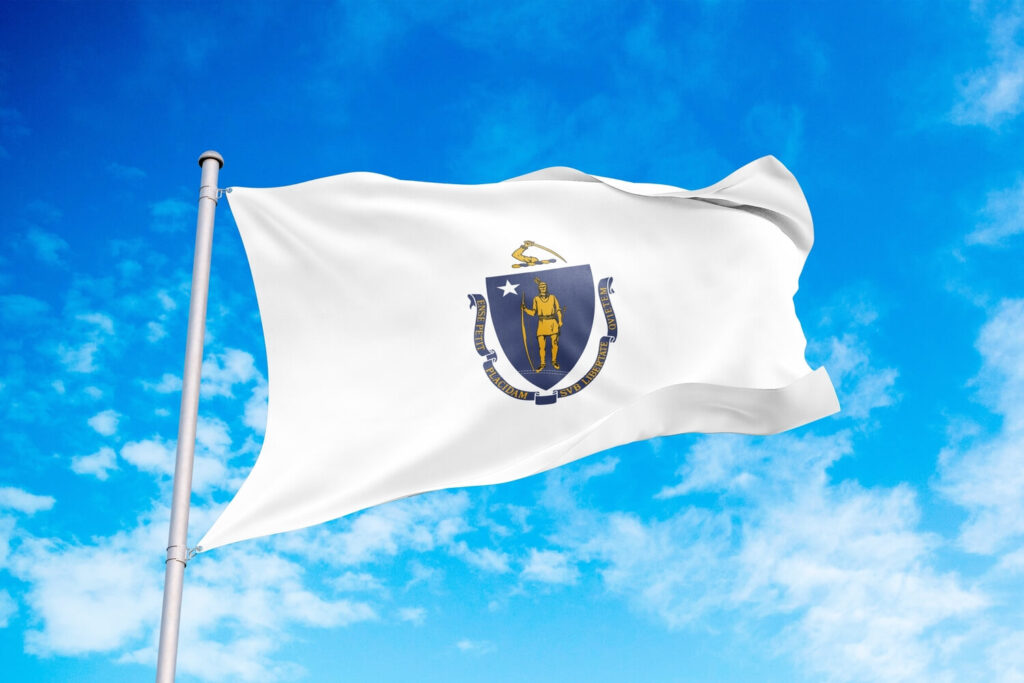 State flag blowing in the wind | Massachusetts timeshare cancellation