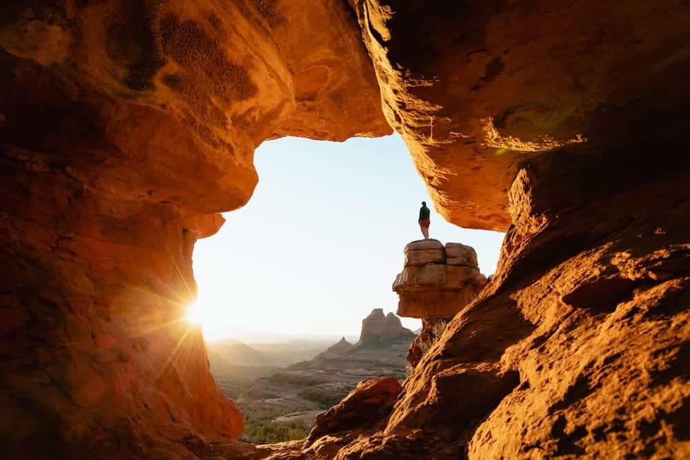 Man standing in a canyon | Arizona timeshare cancellation