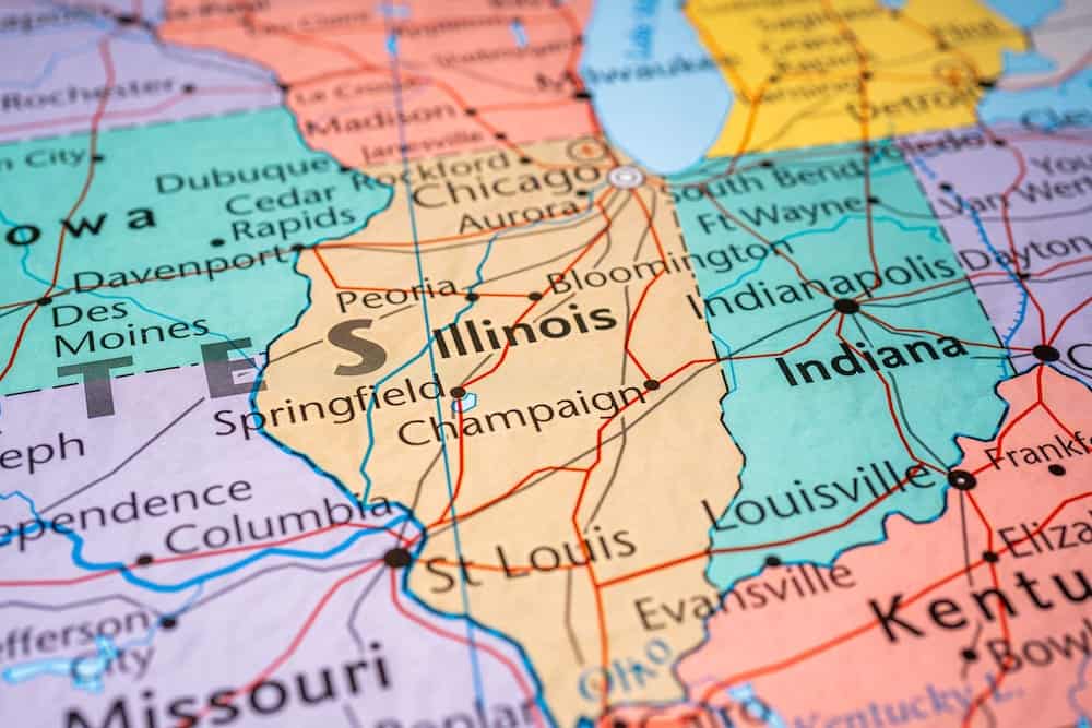 State map of Illinois | Illinois  timeshare cancellation