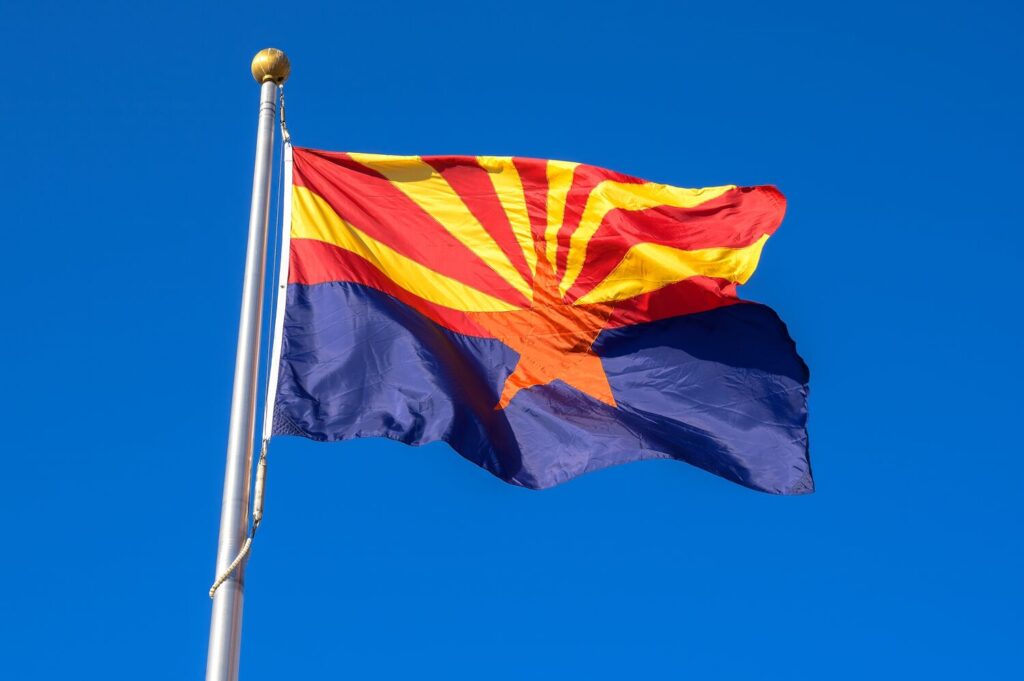 State flag waving in the wind | Arizona timeshare cancellation