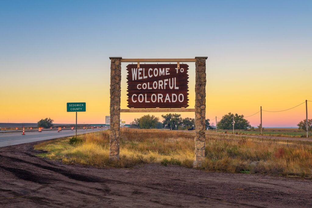 State welcome sign | Colorado timeshare cancellation