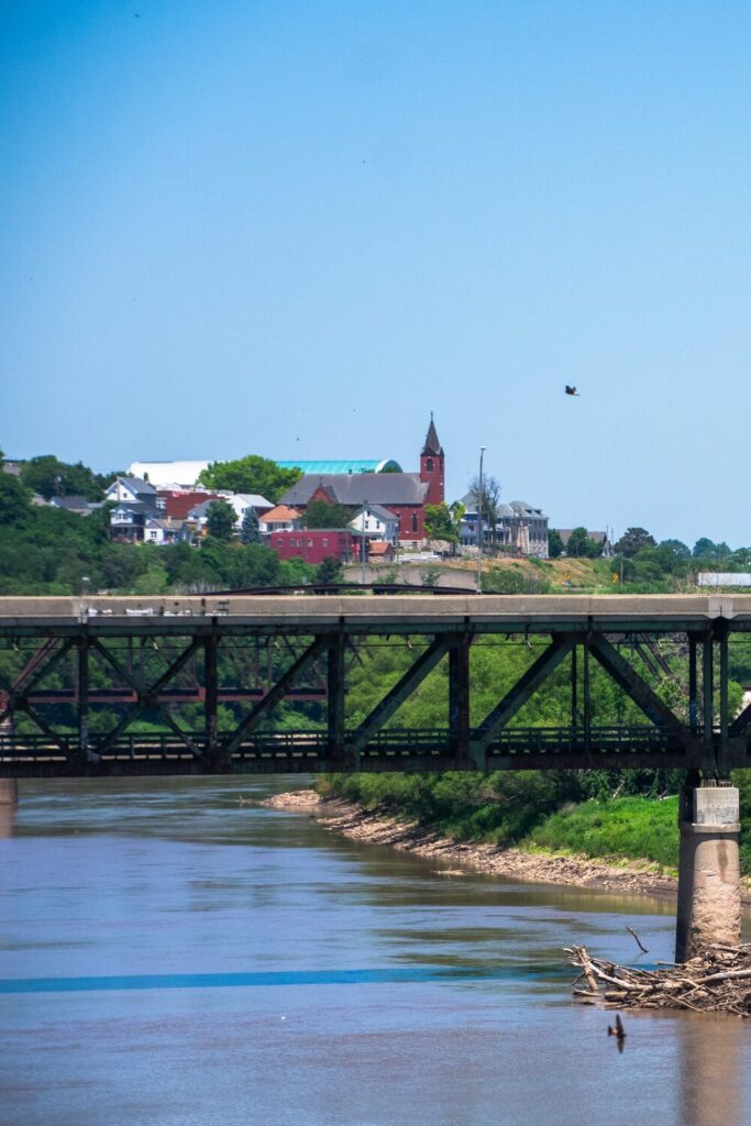 Rail tracks over a lake | Kansas timeshare cancellation