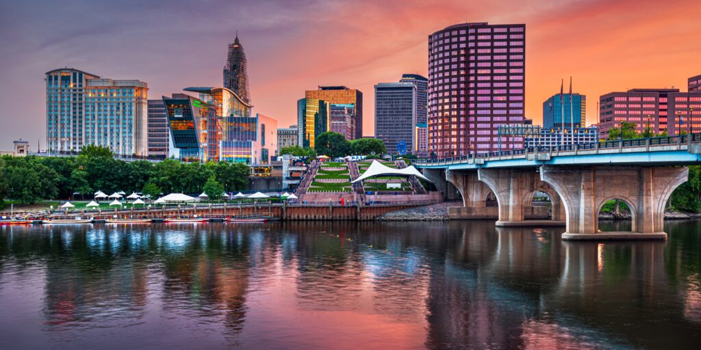 Skyline at dusk | Connecticut timeshare cancellation