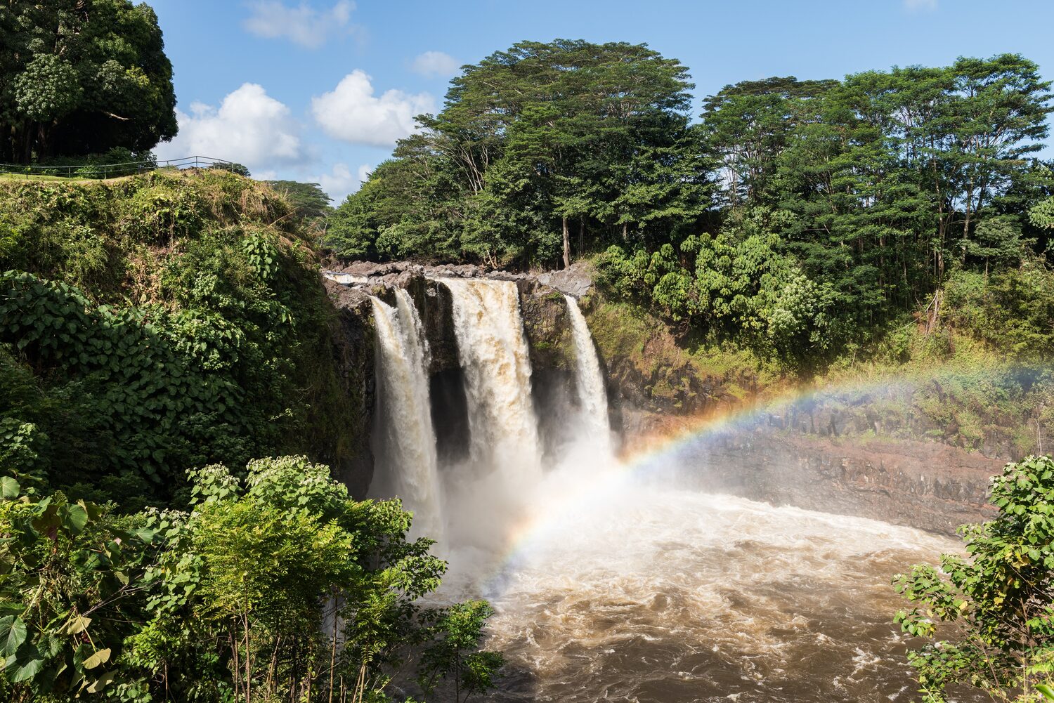 Waterfall and a rainbow | Hawaii timeshare cancellation