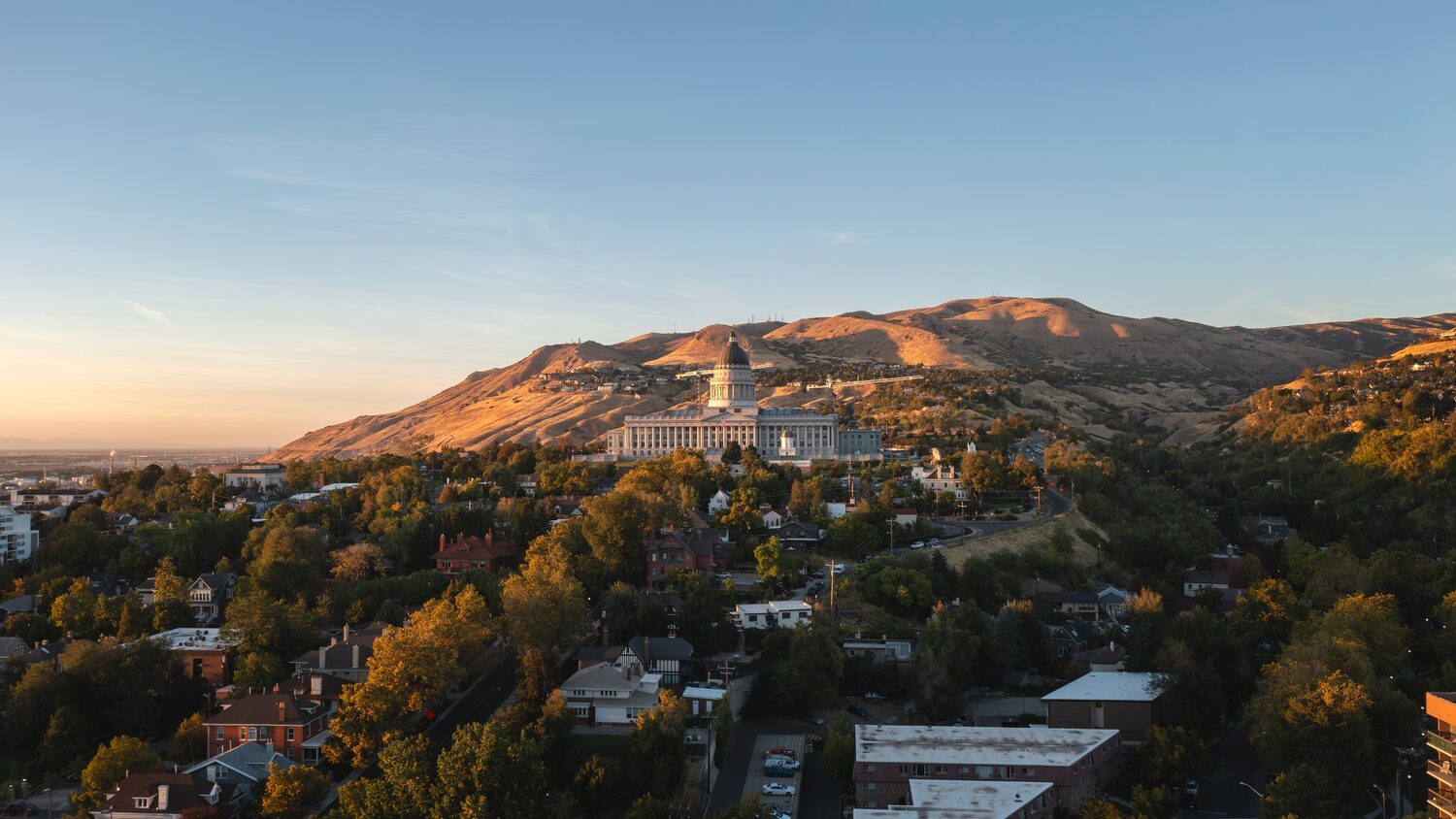 Aerial view of a city | Utah timeshare cancellation