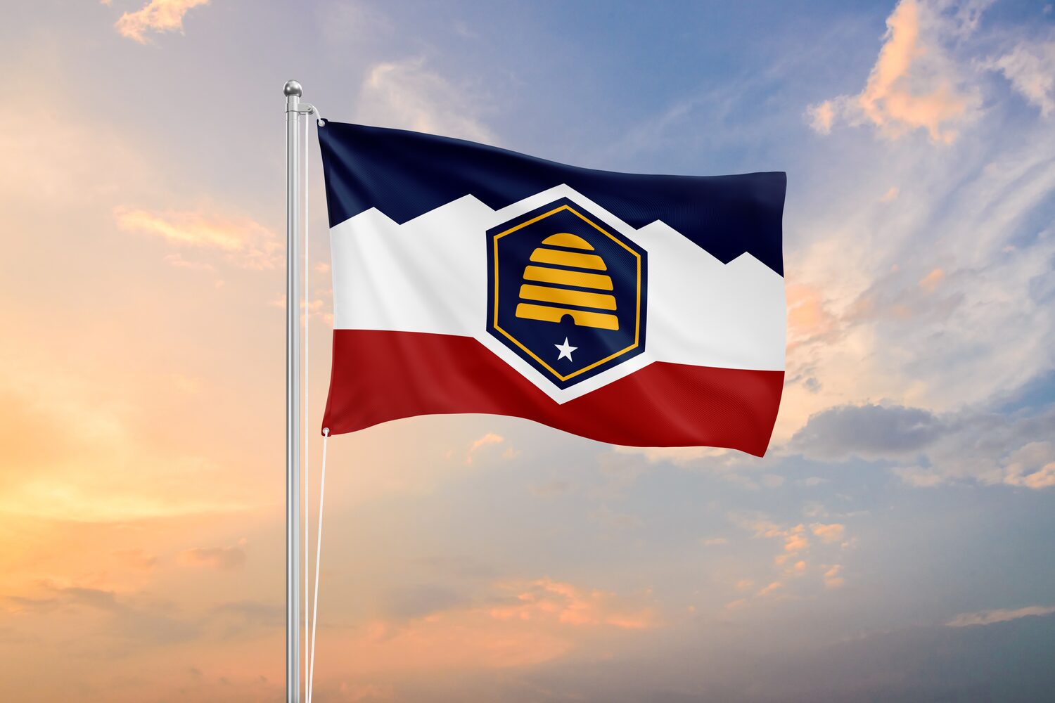 State flag waving in the wind | Utah timeshare cancellation