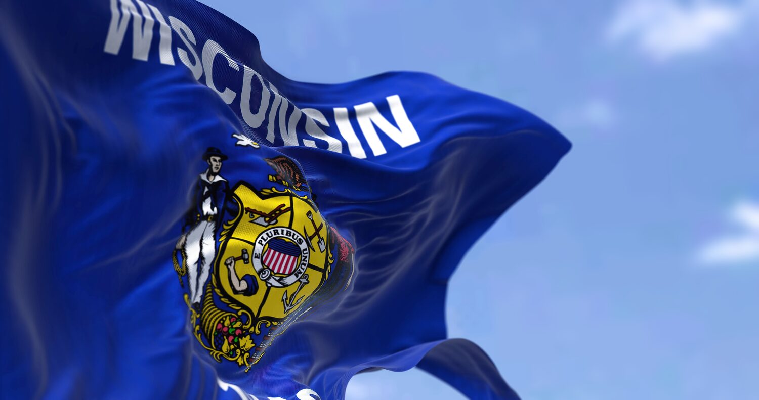 State flag waving in the wind | Wisconsin timeshare cancellation
