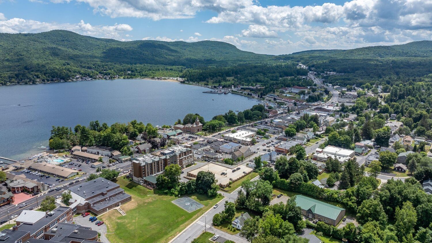 Aerial view of Lake George | New York timeshare cancellation